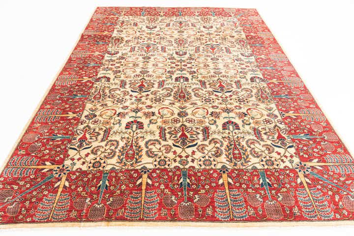 7' x 9' 7 Hand Knotted Ariana Ziegler Oriental Rug