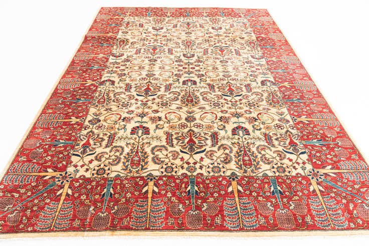 Detail image of 7' x 9' 7 Hand Knotted Ariana Ziegler Oriental Rug