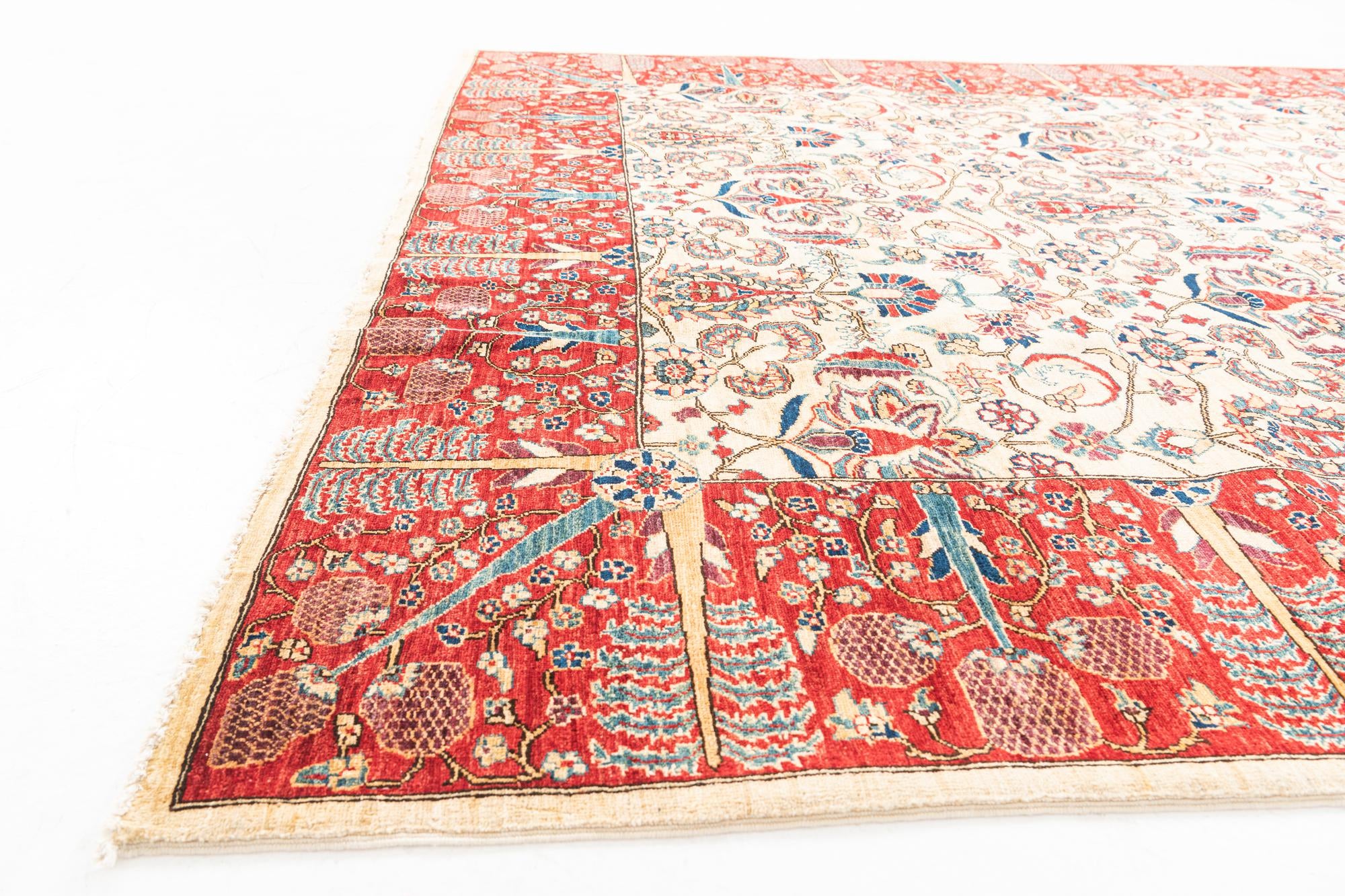 7' x 9' 7 Hand Knotted Ariana Ziegler Oriental Rug