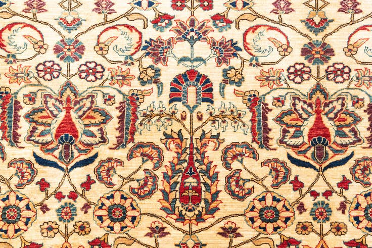 Detail image of 7' x 9' 7 Hand Knotted Ariana Ziegler Oriental Rug