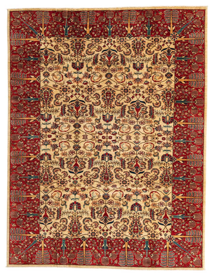 Detail image of 7' x 9' 7 Hand Knotted Ariana Ziegler Oriental Rug
