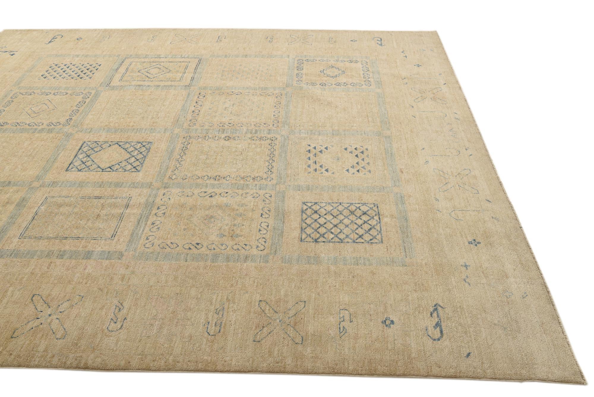 8' x 9' 3 Hand Knotted Ariana Ziegler Rug