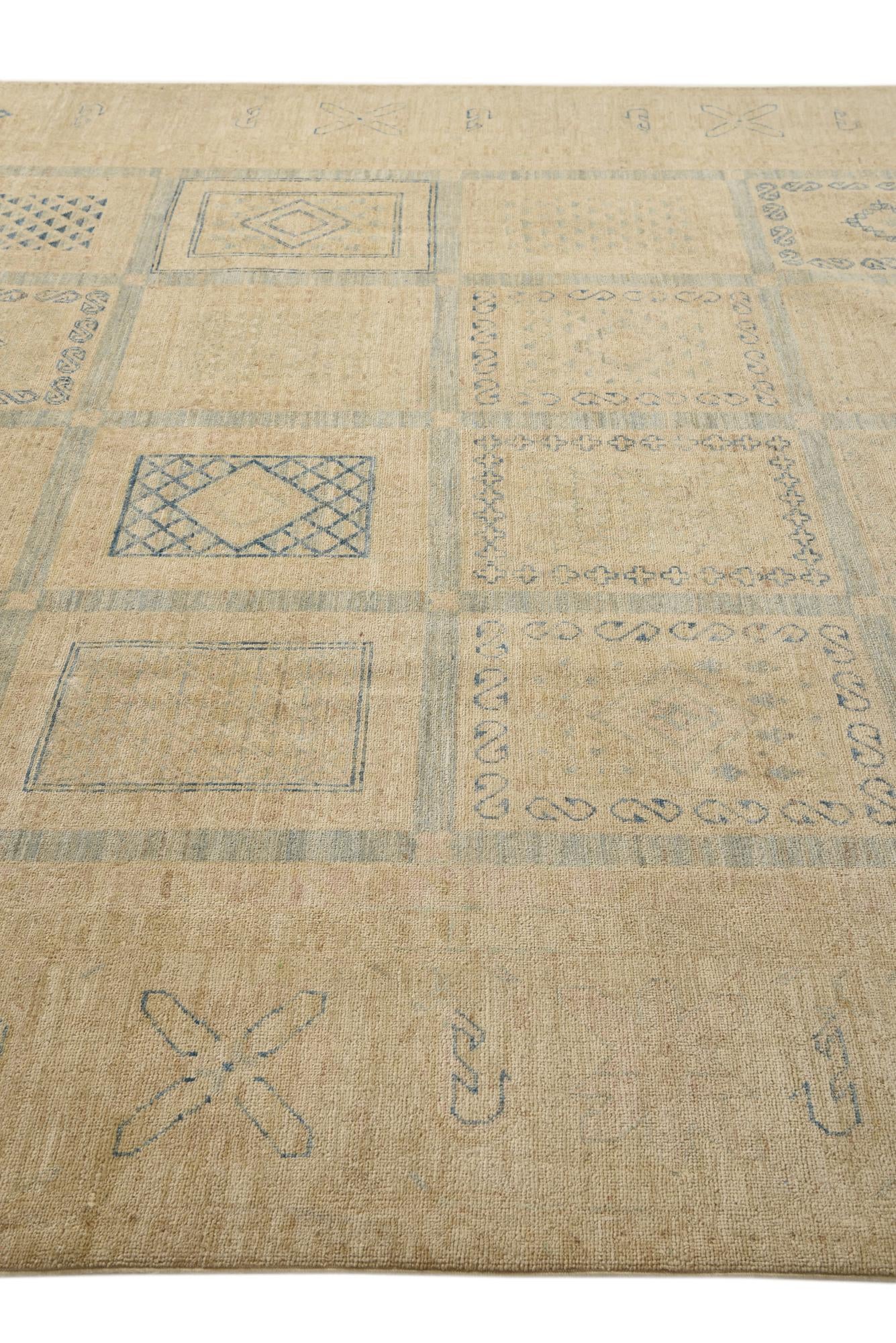 8' x 9' 3 Hand Knotted Ariana Ziegler Rug