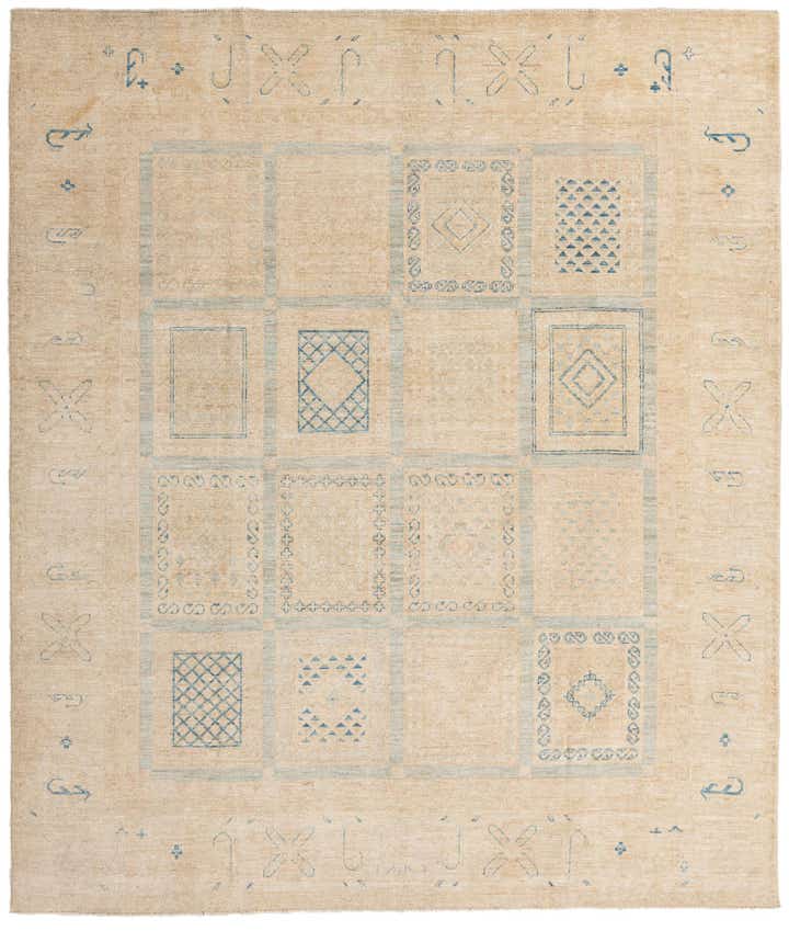 8' x 9' 3 Hand Knotted Ariana Ziegler Rug