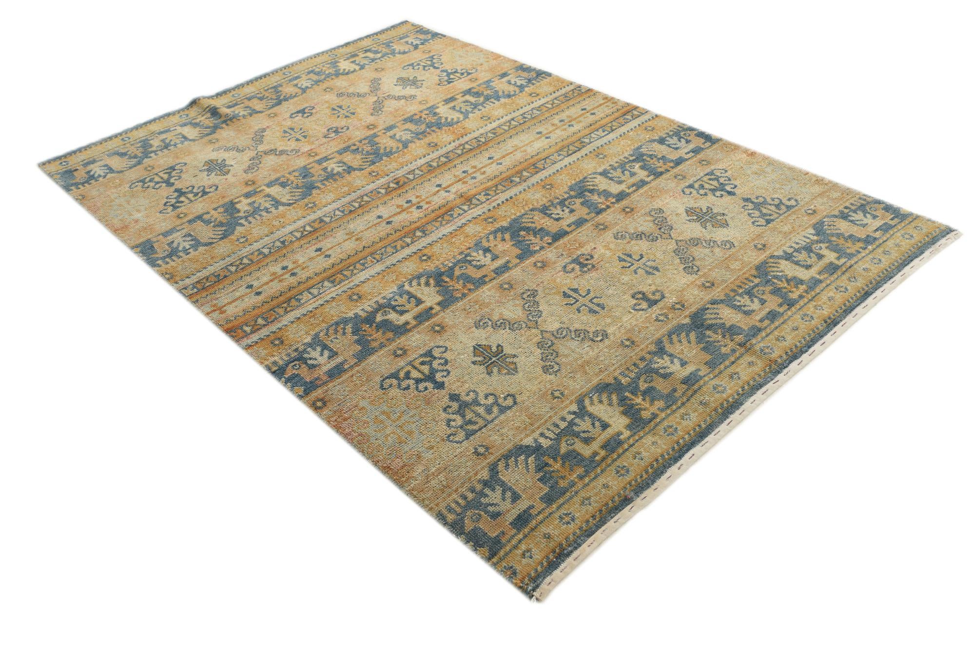 5' 3 x 7' 6 Hand Knotted Ariana Ziegler Rug