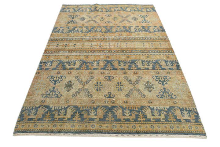 160cm x 230cm Handgeknoopt Ariana Ziegler Vloerkleed