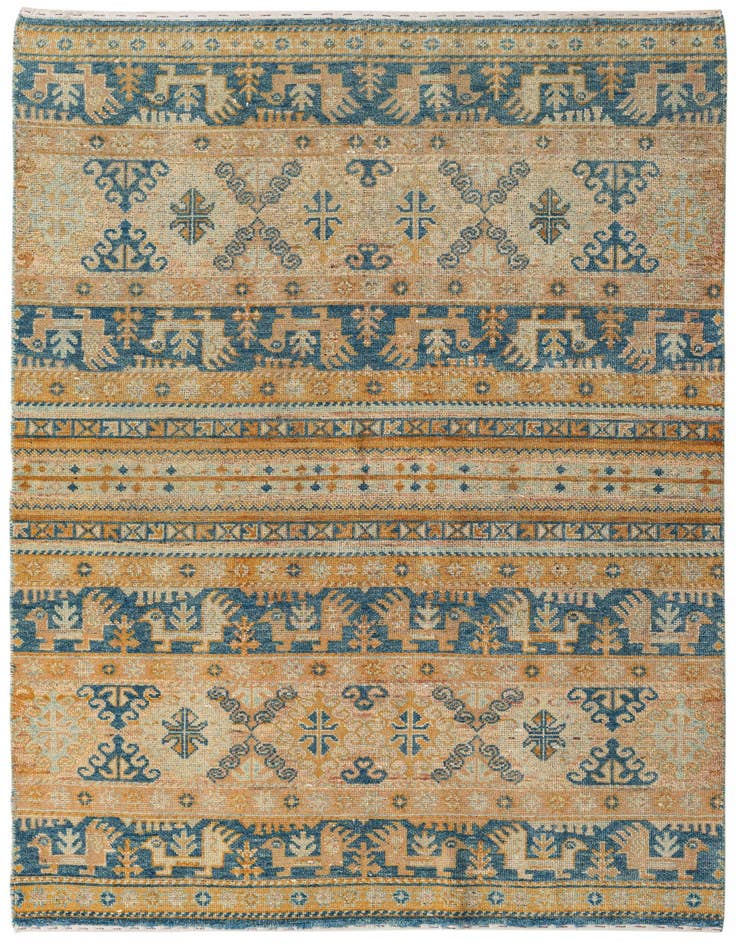 Detail image of 5' 3 x 7' 6 Hand Knotted Ariana Ziegler Rug