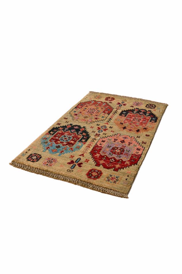 Detail image of 2' x 3' 2 Hand Knotted Ariana Ziegler Rug