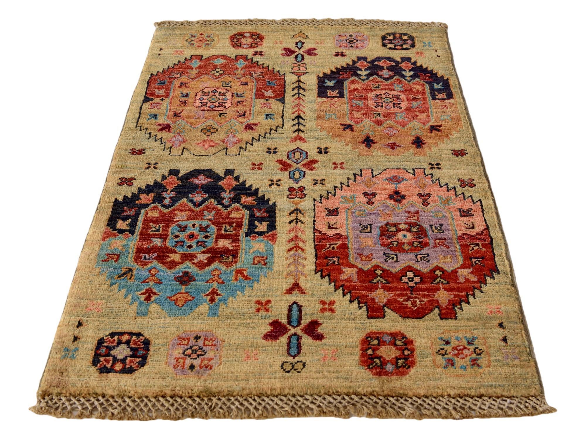 2' x 3' 2 Hand Knotted Ariana Ziegler Rug