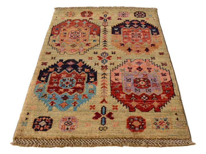 2' x 3' 2 Hand Knotted Ariana Ziegler Rug