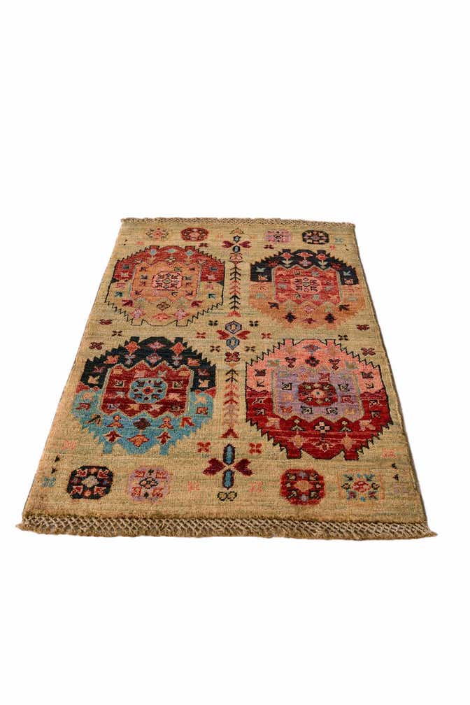 2' x 3' 2 Hand Knotted Ariana Ziegler Rug
