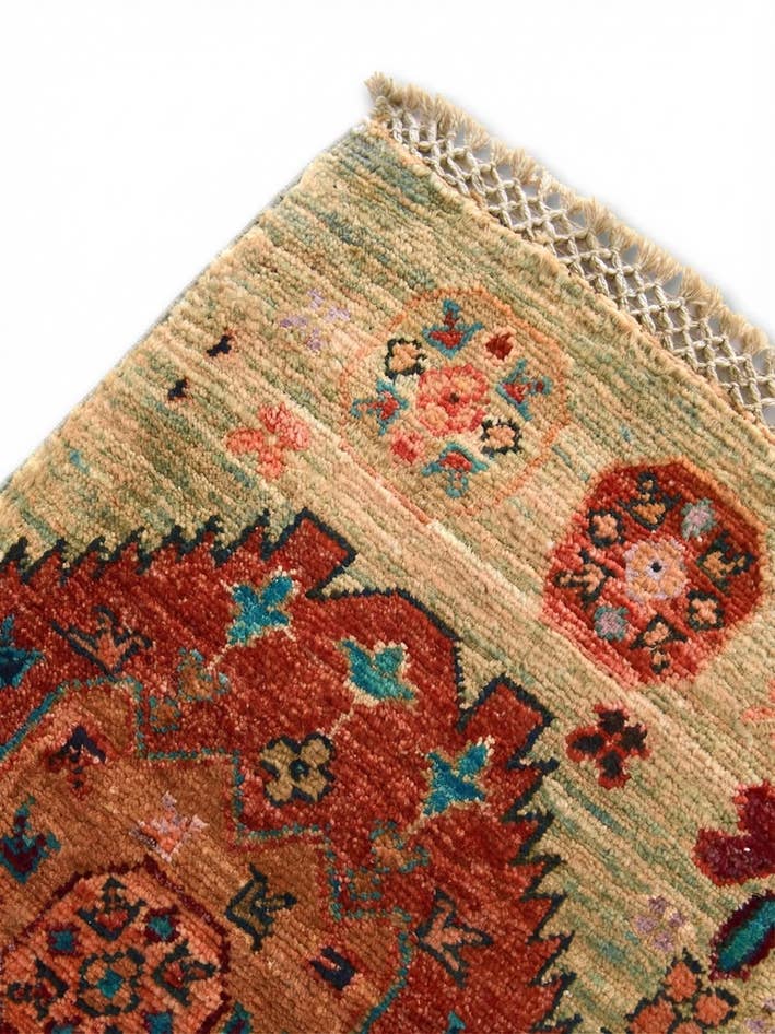 Detail image of 2' x 3' 2 Hand Knotted Ariana Ziegler Rug