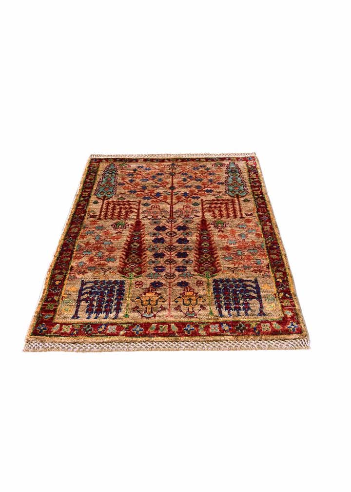 2' x 3' 2 Hand Knotted Ariana Ziegler Rug