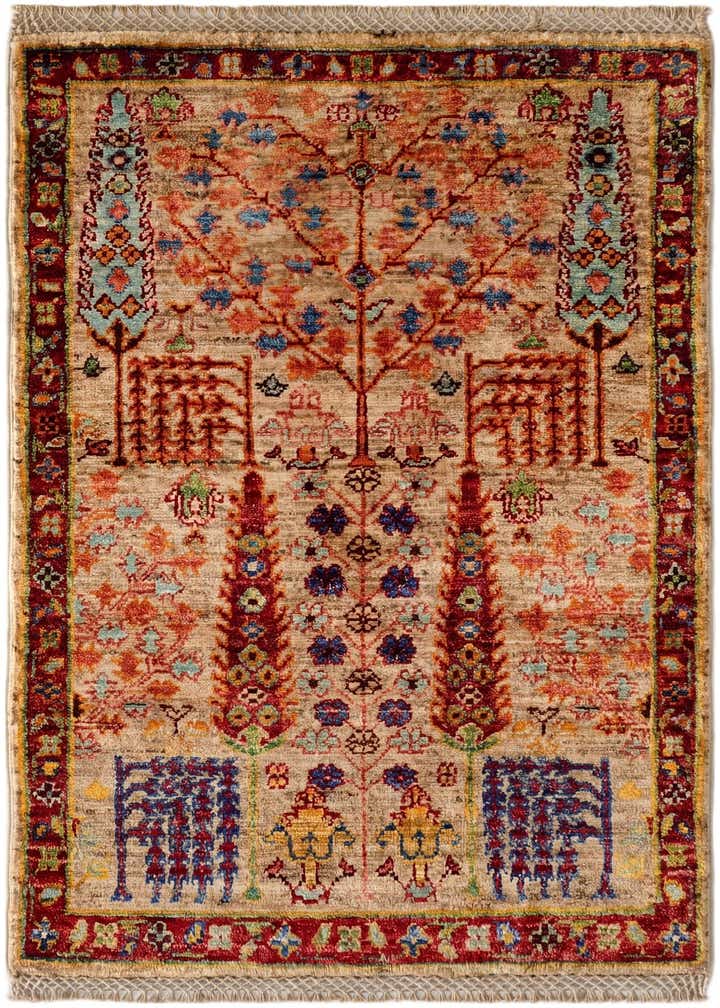 2' x 3' 2 Hand Knotted Ariana Ziegler Rug