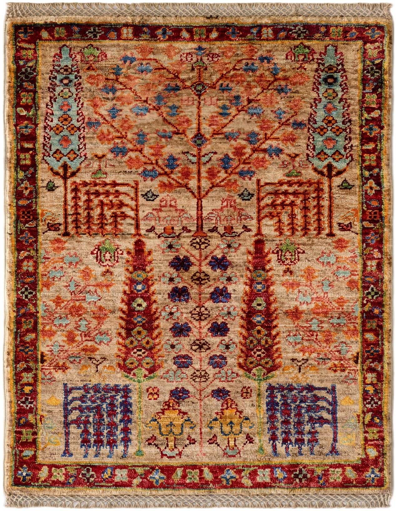 2' x 3' 2 Hand Knotted Ariana Ziegler Rug