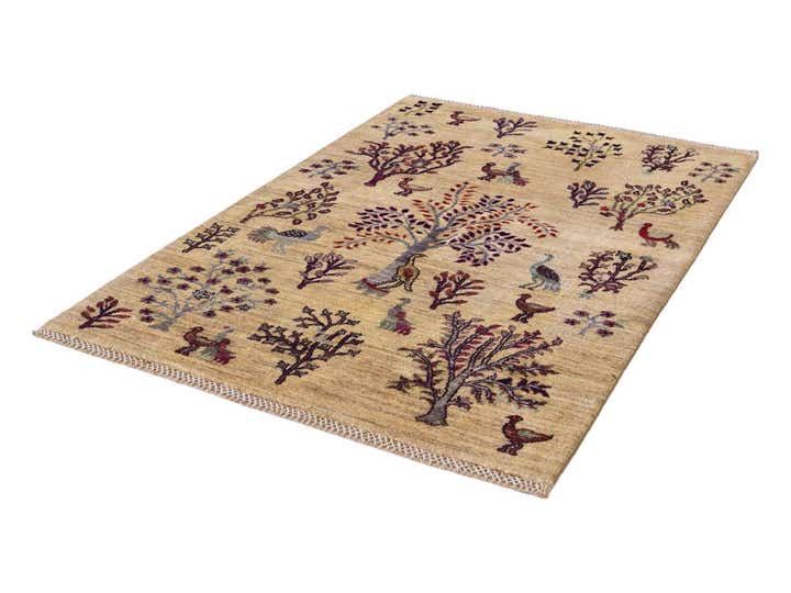 3' 4 x 5' Hand Knotted Ariana Ziegler Rug