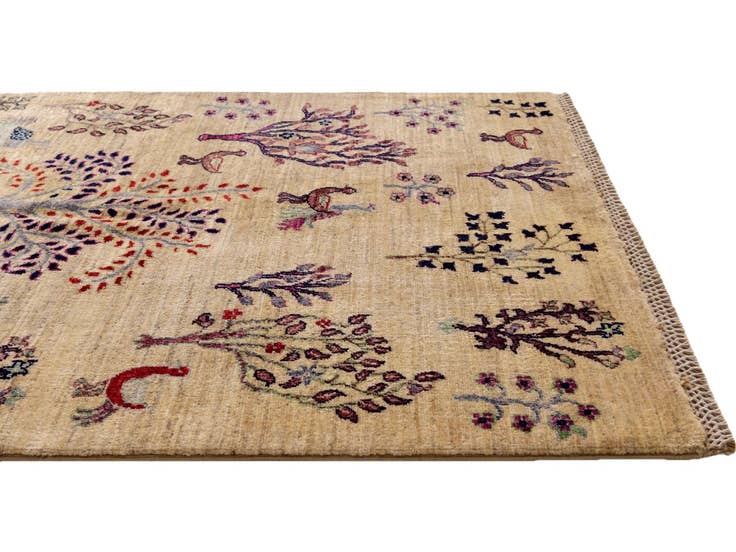 Detail image of 3' 4 x 5' Hand Knotted Ariana Ziegler Rug