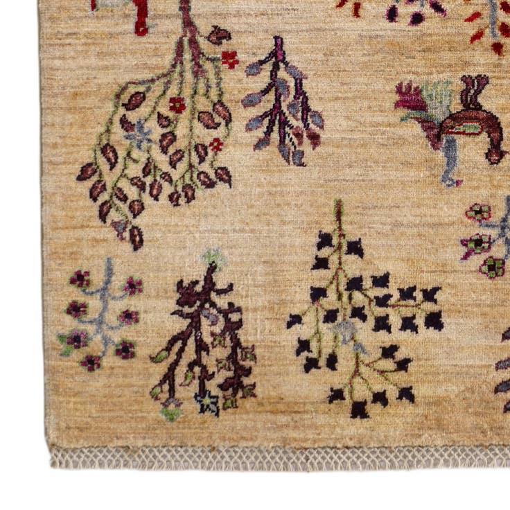 Detail image of 3' 4 x 5' Hand Knotted Ariana Ziegler Rug