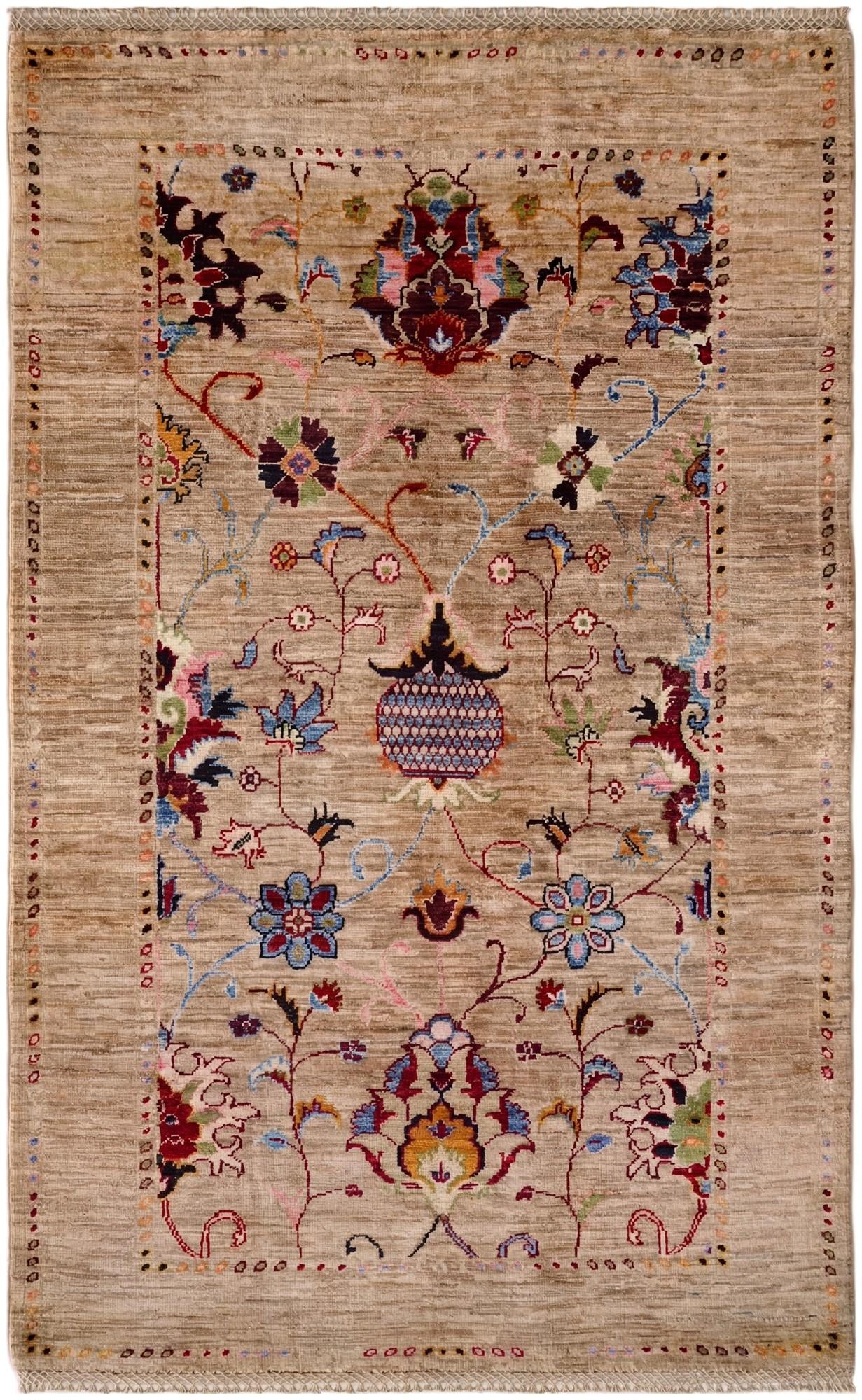 3' 4 x 5' 3 Hand Knotted Ariana Ziegler Rug