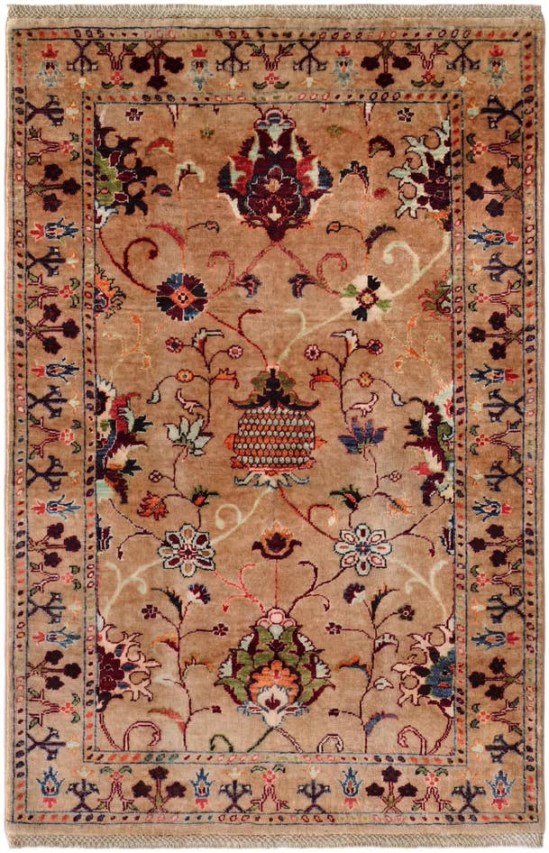 Detail image of 3' 2 x 5' Hand Knotted Ariana Ziegler Rug