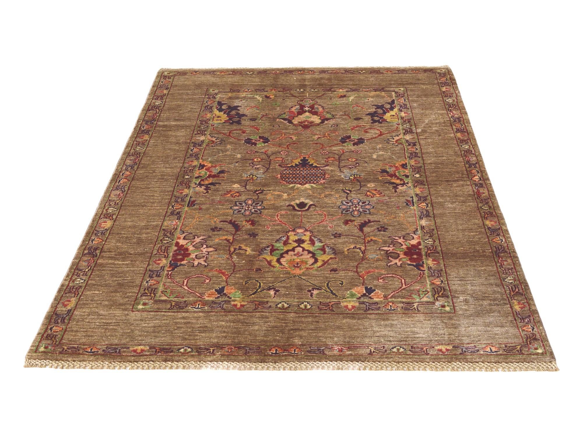4' x 6' Hand Knotted Ariana Ziegler Rug