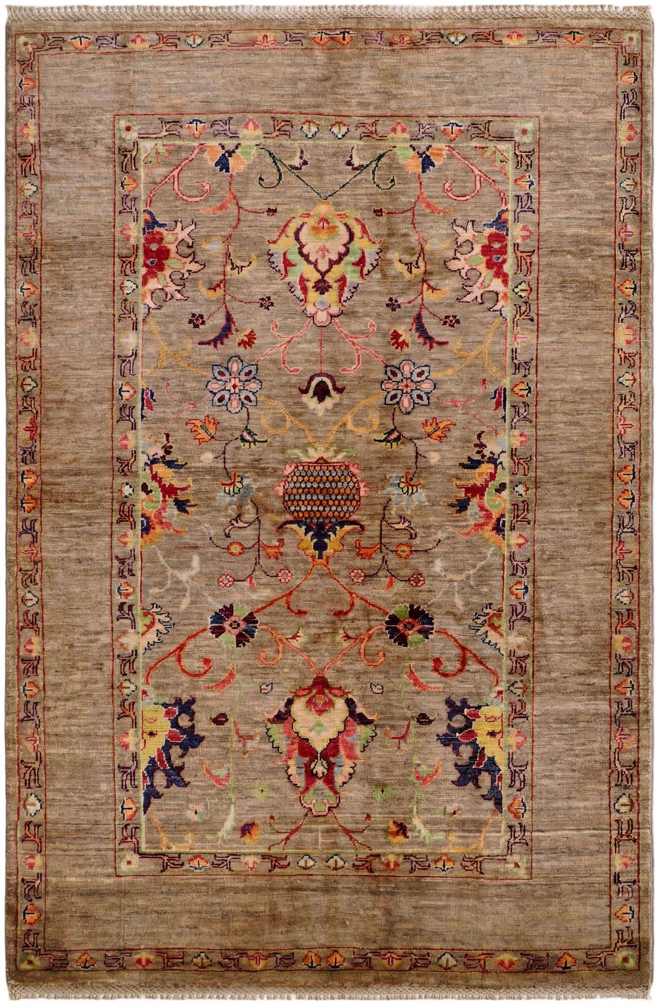 4' x 6' Hand Knotted Ariana Ziegler Rug