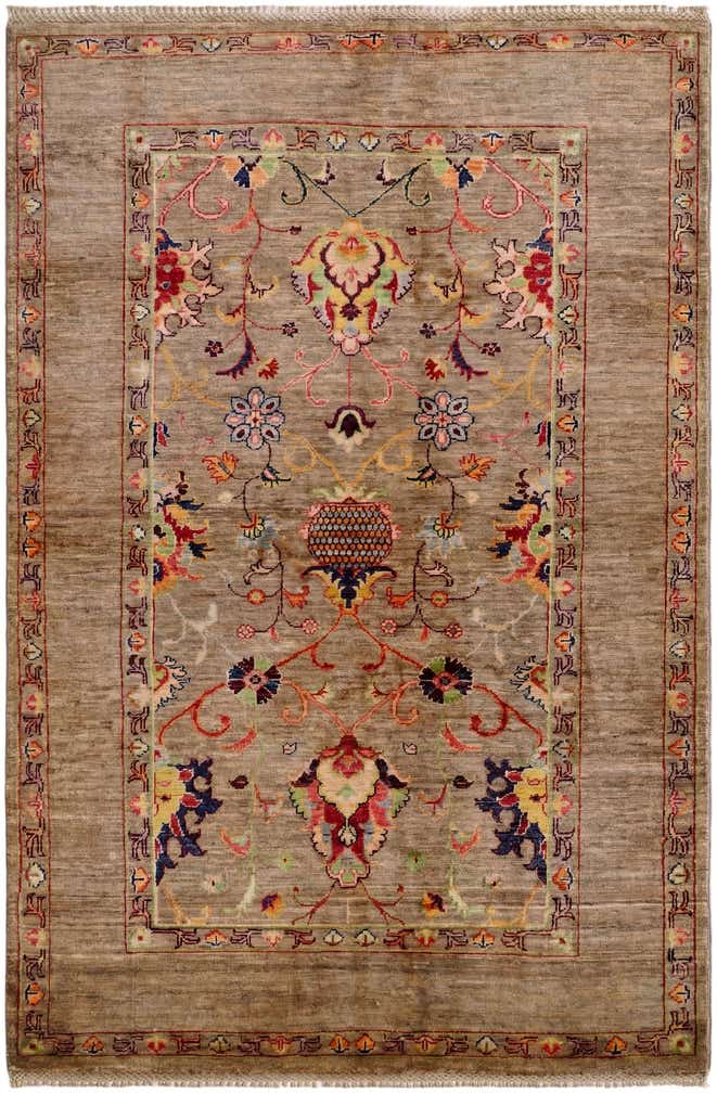 4' x 6' Hand Knotted Ariana Ziegler Rug