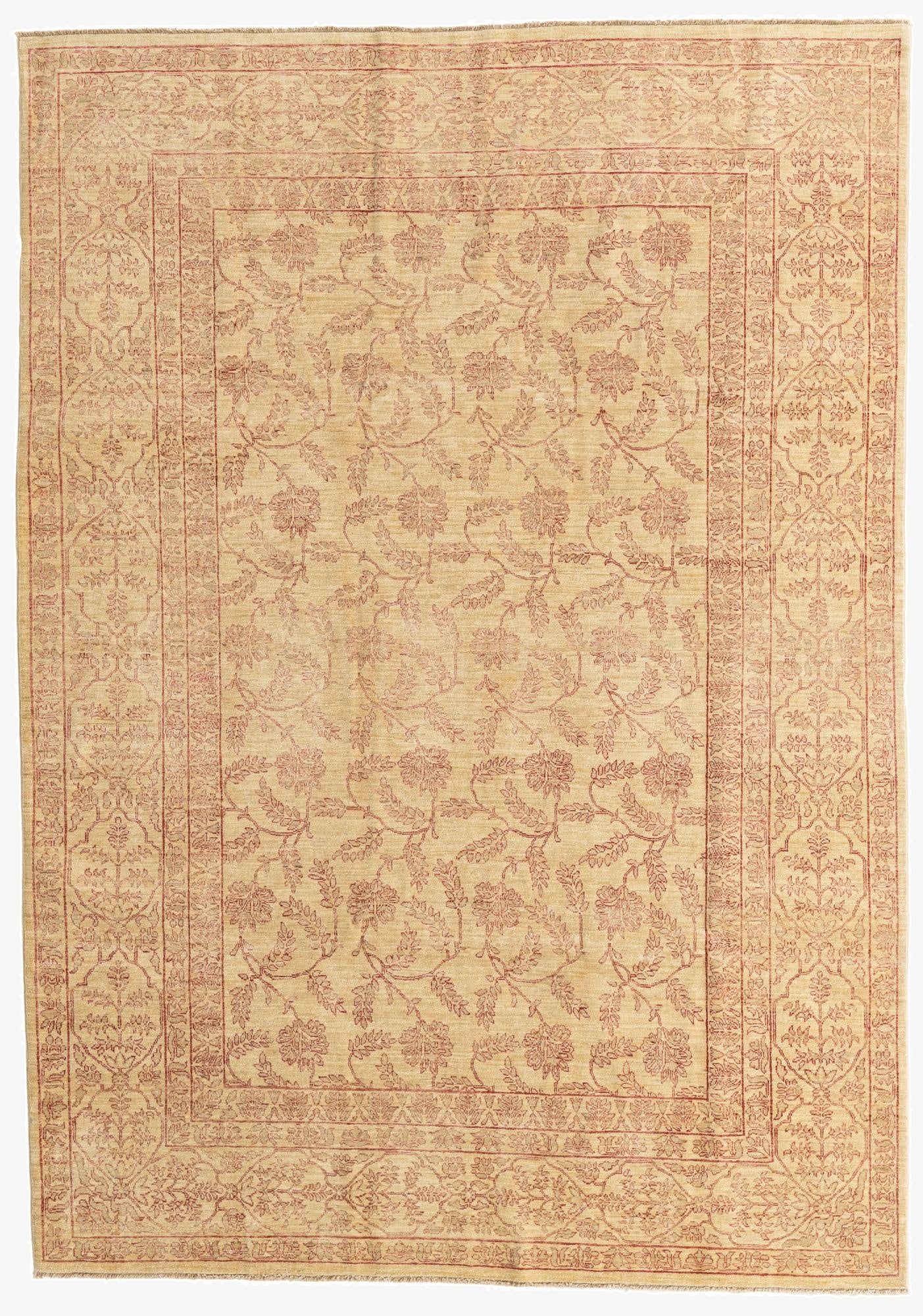6' 10 x 9' 7  Hand Knotted Ariana Ziegler Oriental Rug