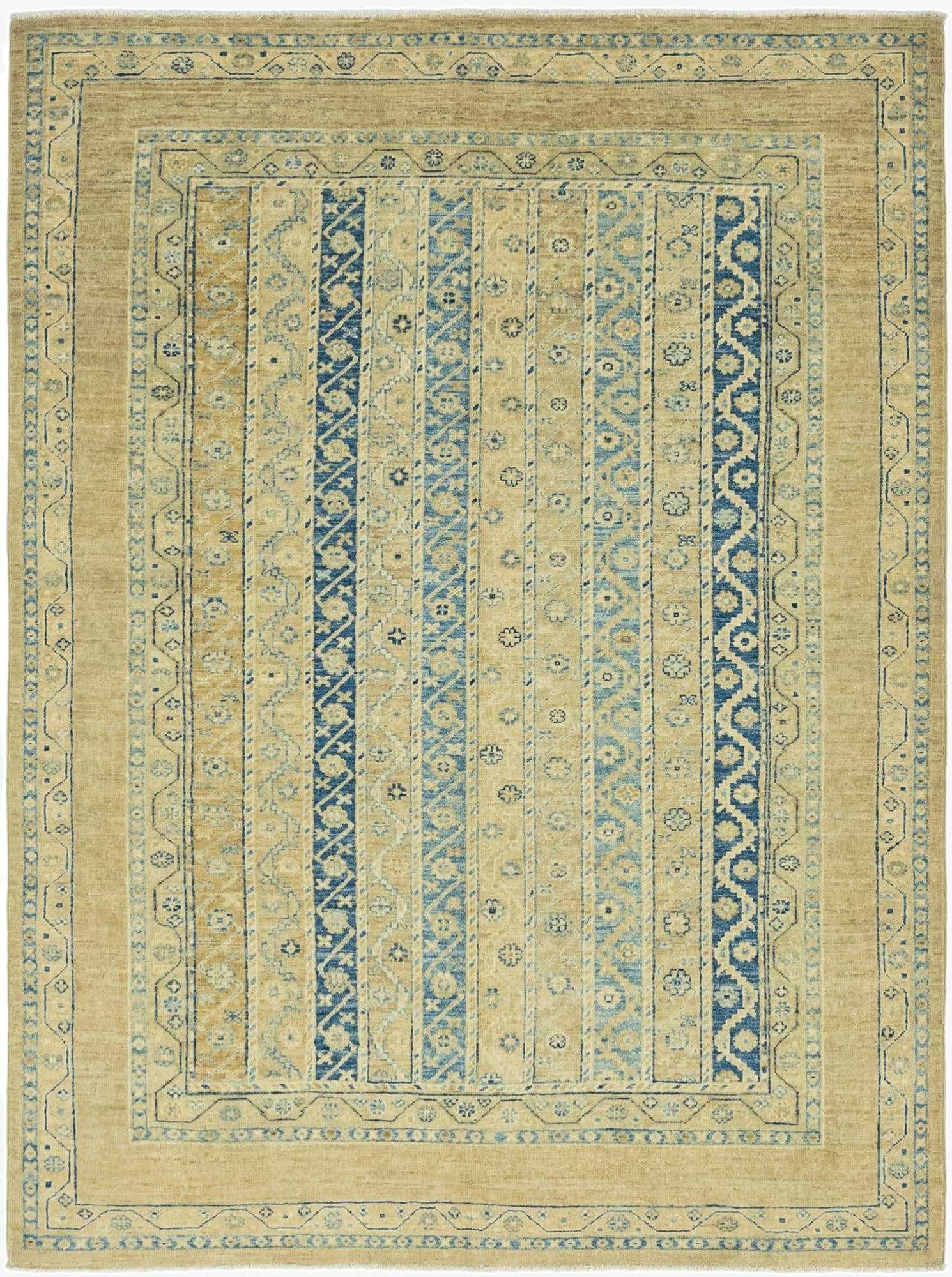 5' x 6' 9  Hand Knotted Ariana Ziegler Rug