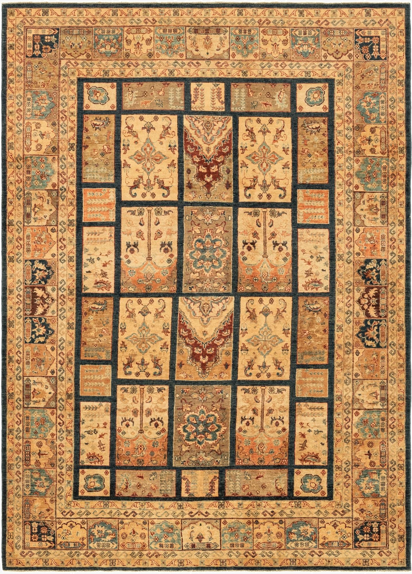 7' 1 x 9' 10  Hand Knotted Ariana Ziegler Rug