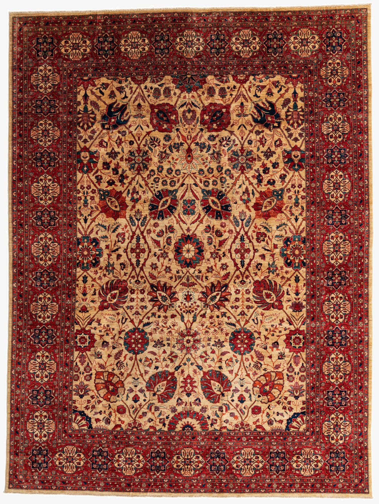 9' x 12'  Hand Knotted Ariana Ziegler Oriental Rug