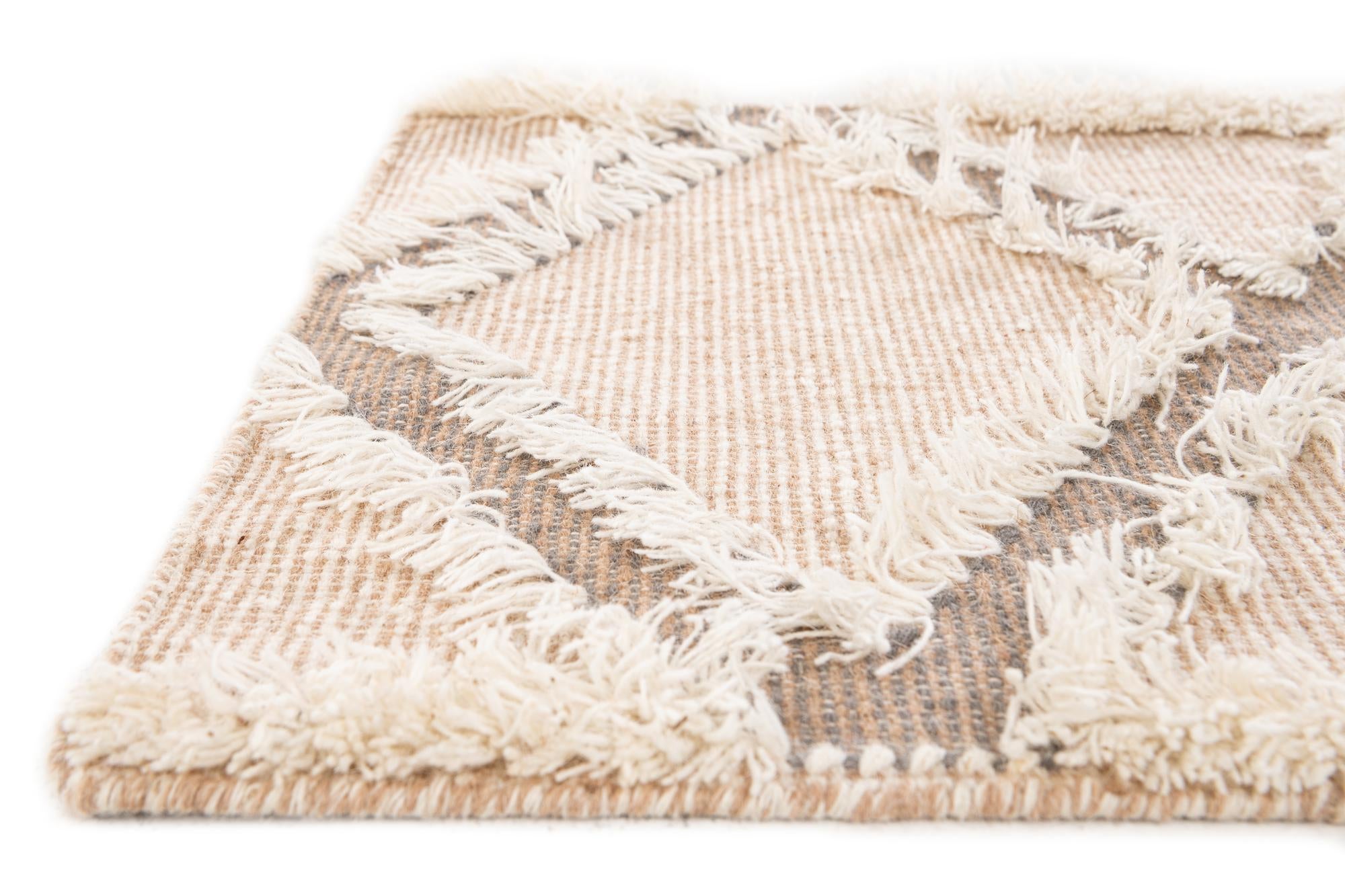 60cm x 85cm Tejido a mano Arizona Alfombra Lana
