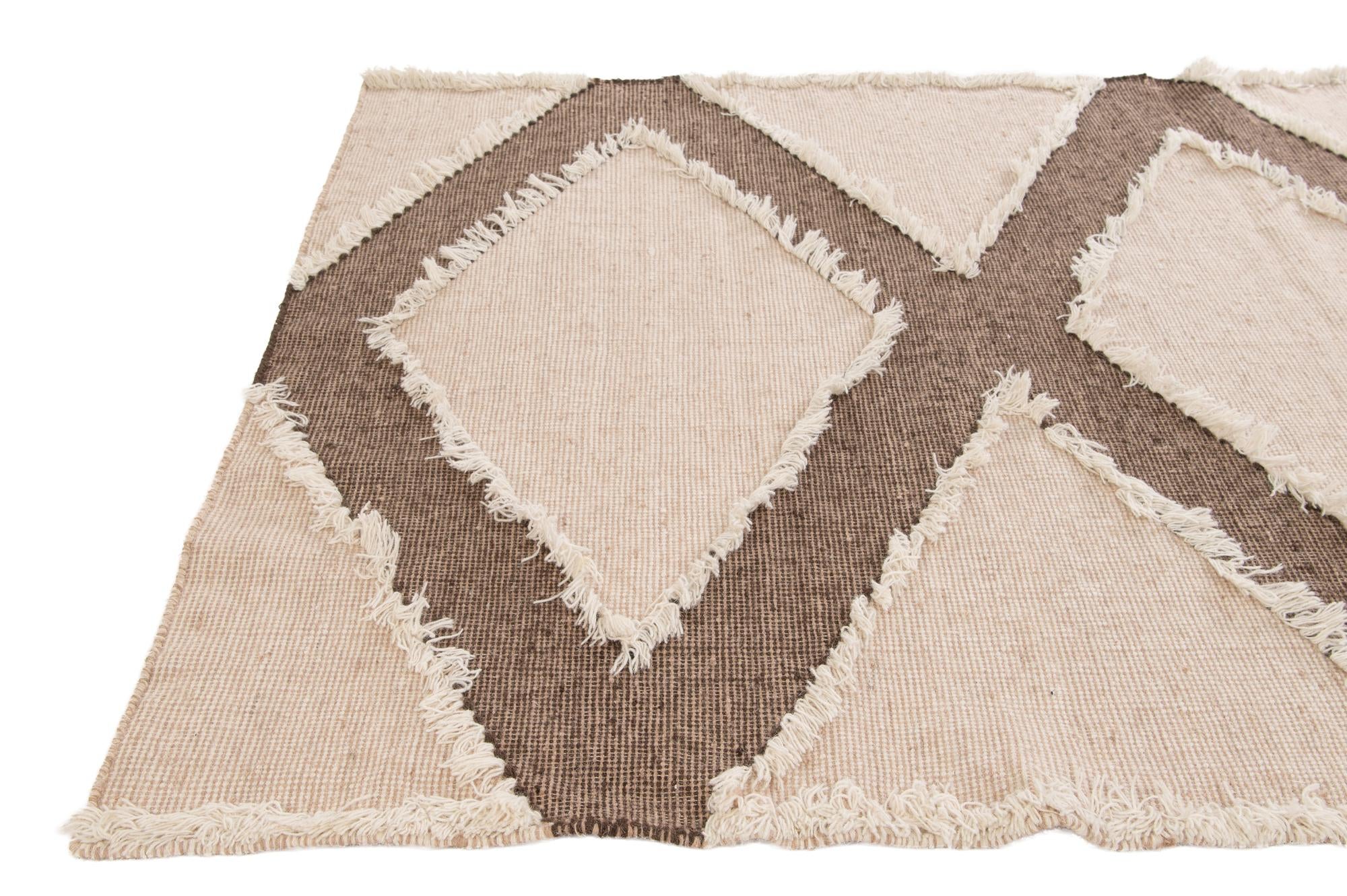 5' x 8' 2 Hand Woven Arizona Wool Rug
