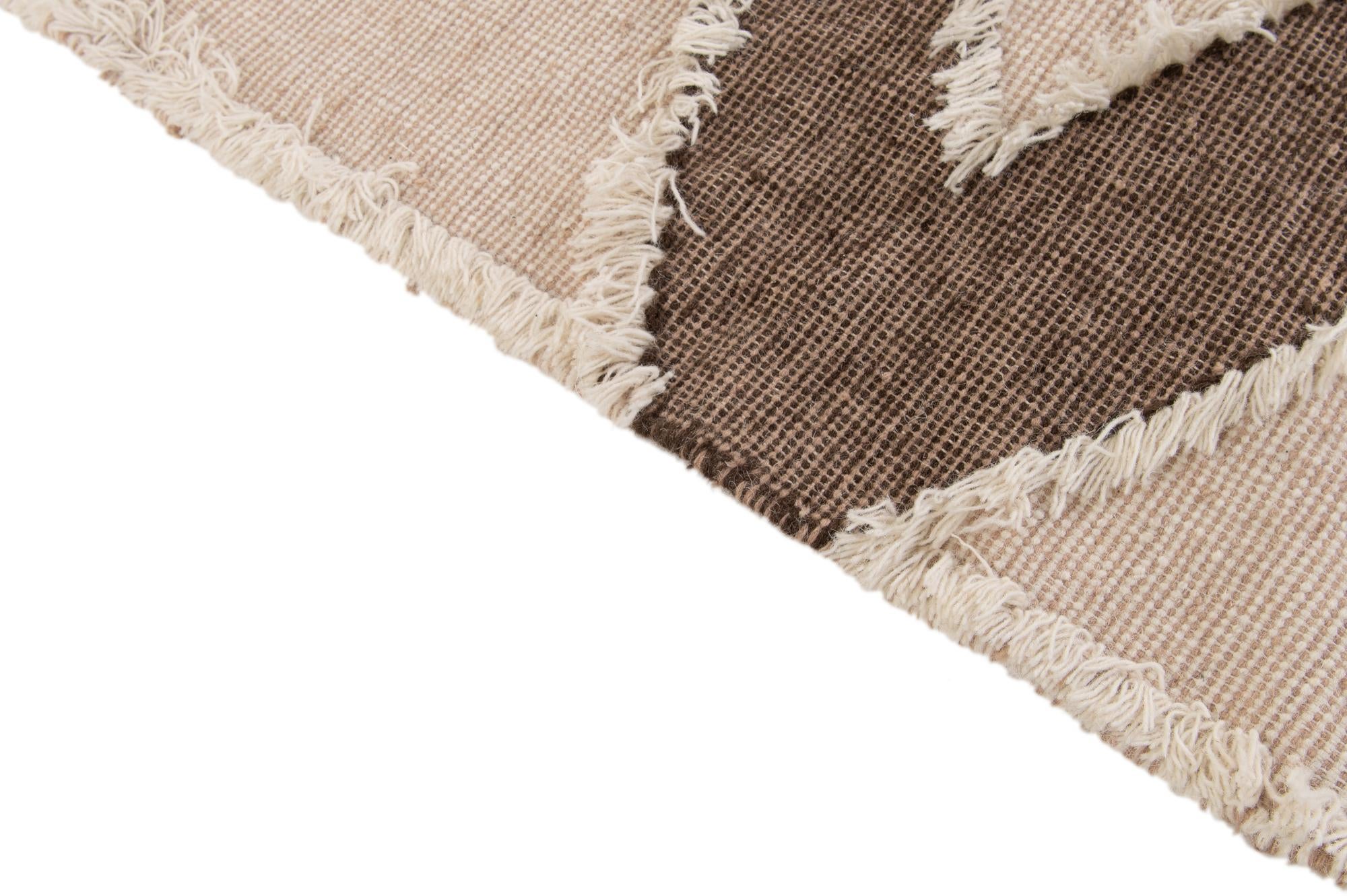 5' x 8' 2 Hand Woven Arizona Wool Rug