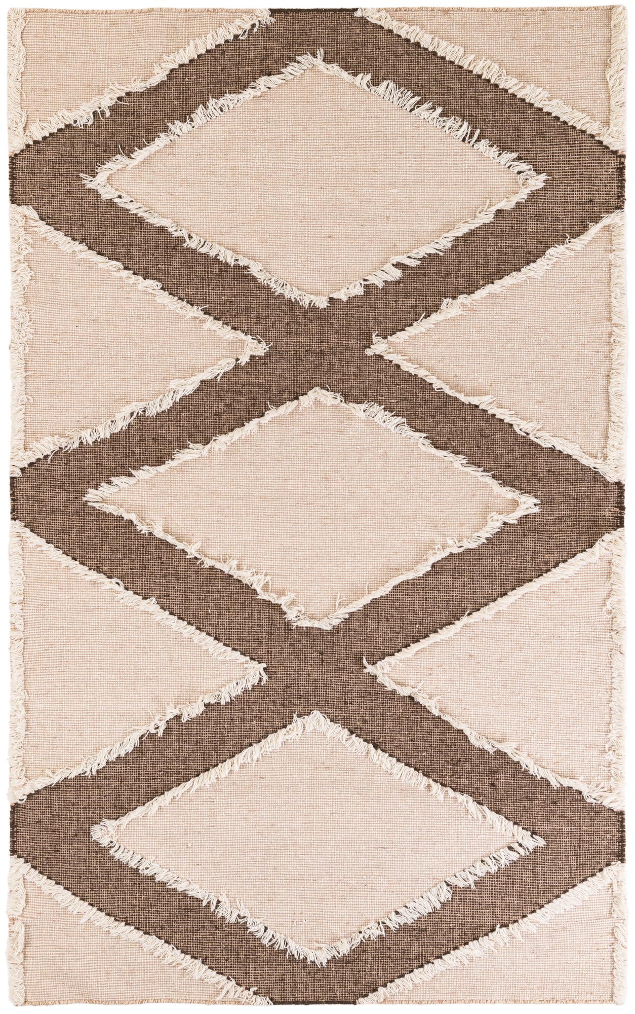 5' x 8' 2 Hand Woven Arizona Wool Rug