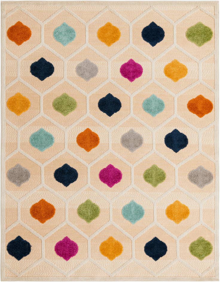 Detail image of 5' 3 x 8' Easy-Clean Aruba Indoor / Outdoor Rug