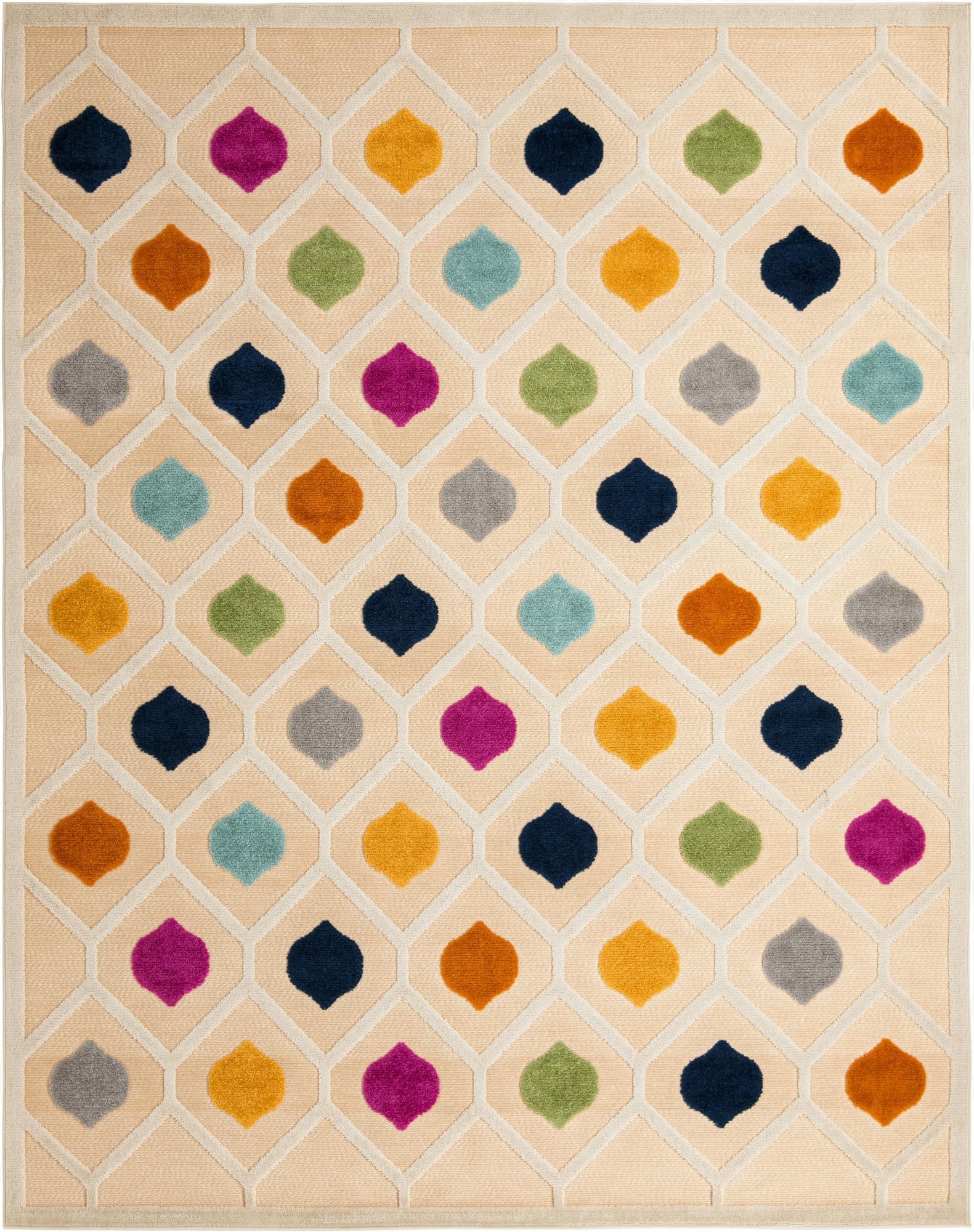 9' x 12'  Washable Aruba Indoor / Outdoor Rug