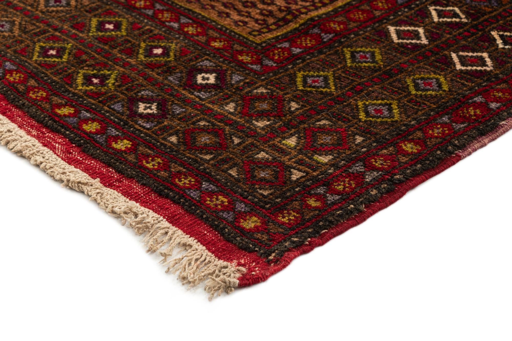 4' 3 x 7' 3 Hand Knotted Balouch Oriental Wool Rug