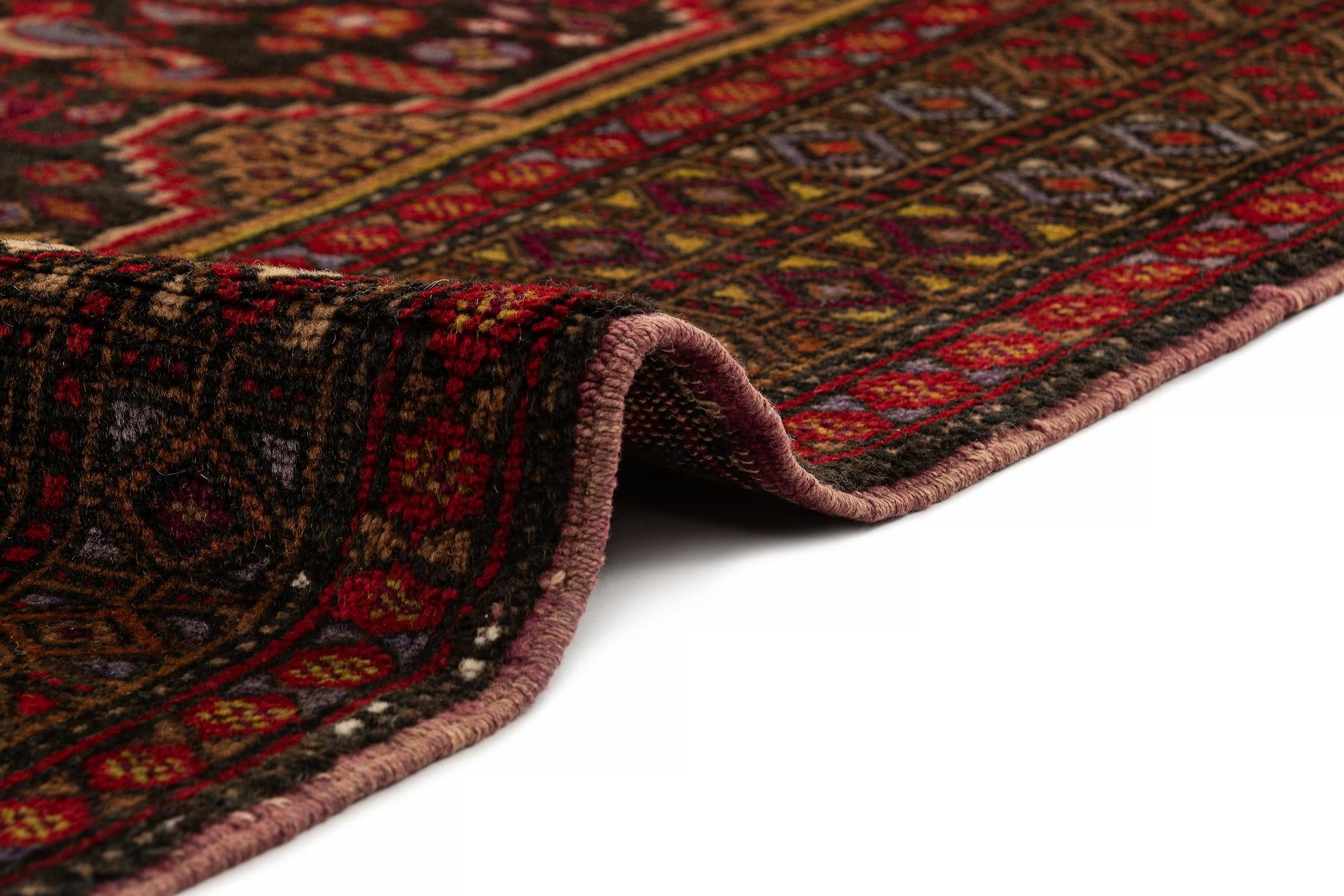 4' 3 x 7' 3 Hand Knotted Balouch Oriental Wool Rug