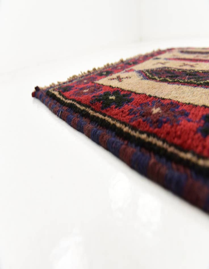 Detail image of 3' x 4' 9 Hand Knotted Balouch Persian Wool Rug