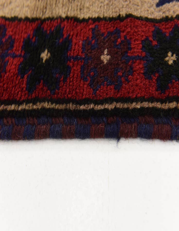 Detail image of 3' x 4' 9 Hand Knotted Balouch Persian Wool Rug