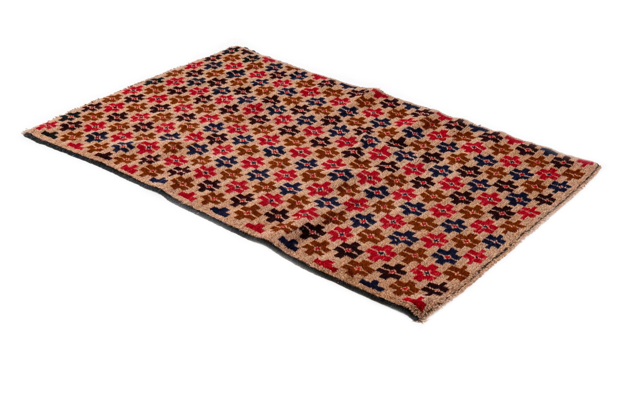 2' 9 x 4' 8 Hand Knotted Balouch Persian Wool Rug