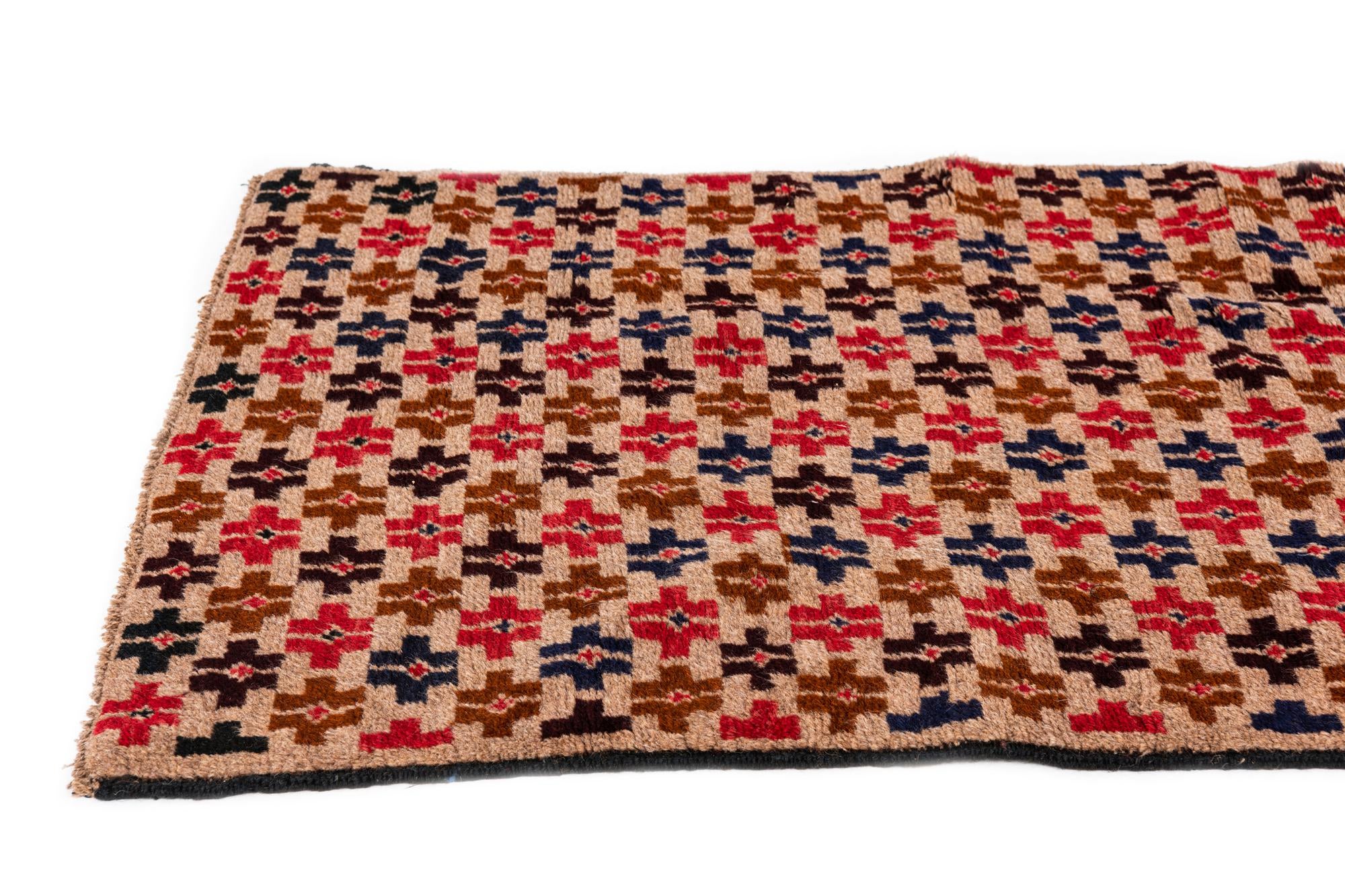 2' 9 x 4' 8 Hand Knotted Balouch Persian Wool Rug