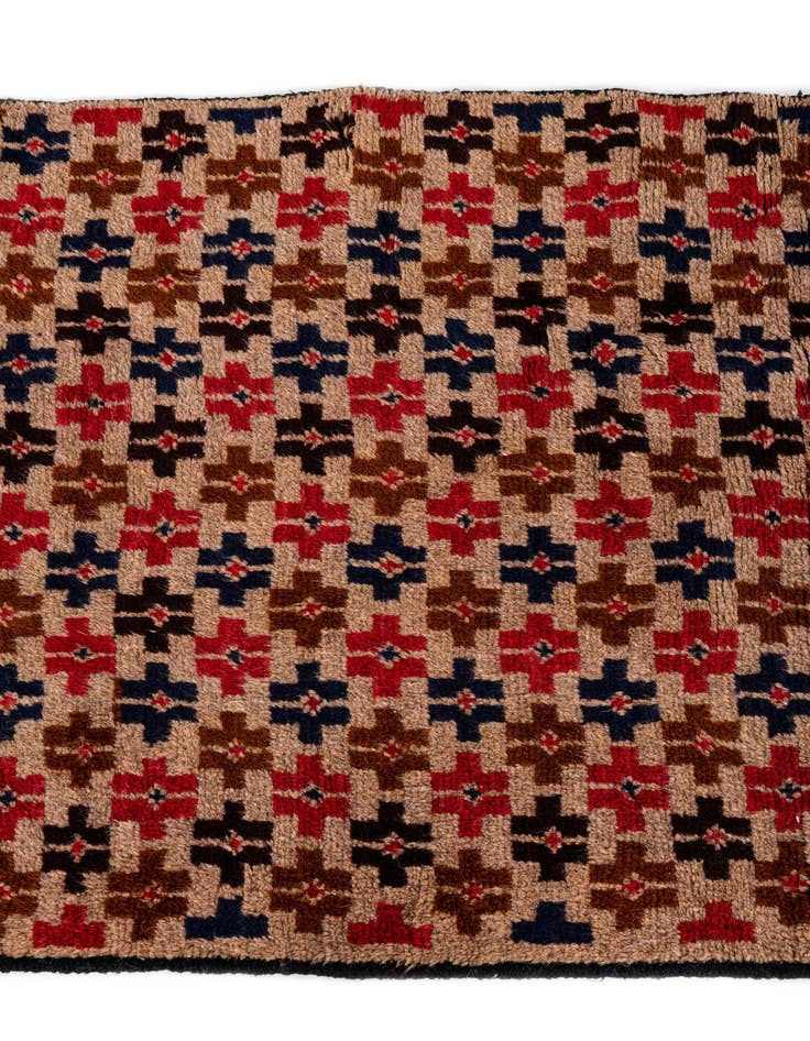 Detail image of 2' 9 x 4' 8  Hand Knotted Balouch Persian Wool Rug