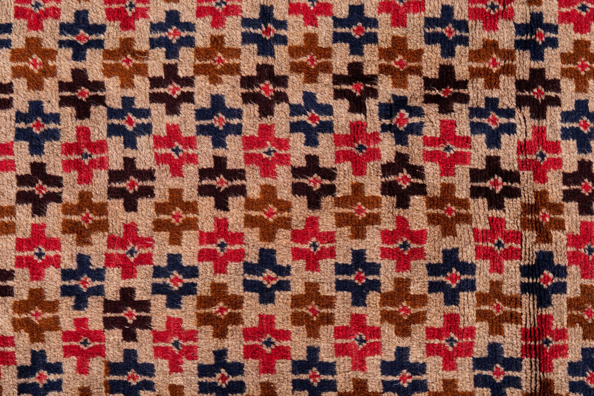 2' 9 x 4' 8 Hand Knotted Balouch Persian Wool Rug