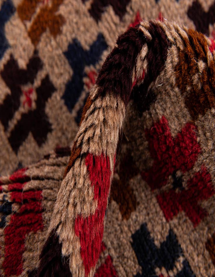 Detail image of 2' 9 x 4' 8  Hand Knotted Balouch Persian Wool Rug