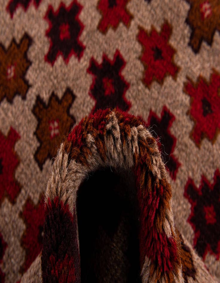 Detail image of 3' x 4' 6  Hand Knotted Balouch Persian Wool Rug
