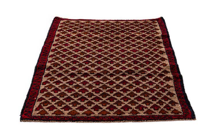 2' 10 x 4' 7 Hand Knotted Balouch Persian Wool Rug