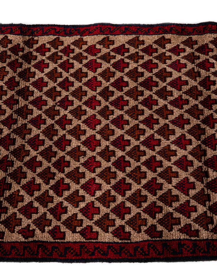 Detail image of 2' 10 x 4' 7 Hand Knotted Balouch Persian Wool Rug