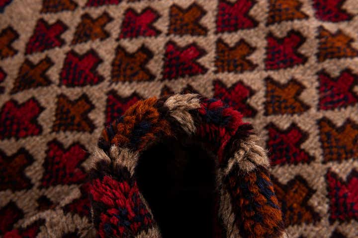 2' 10 x 4' 7 Hand Knotted Balouch Persian Wool Rug